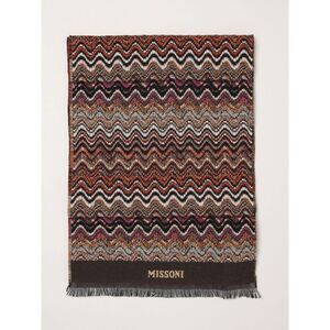 Missoni Men Multicolour Abstract Pattern Pure Virgin Wool Scarf Missoni